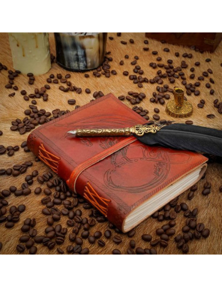 Celtic dragon leather journal...