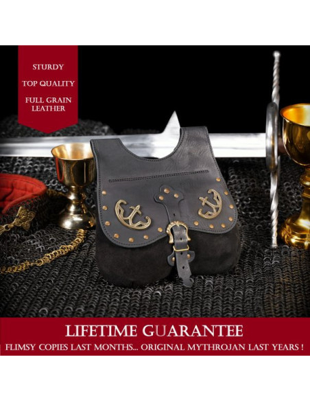 Medieval bag, fanny pack type, in...