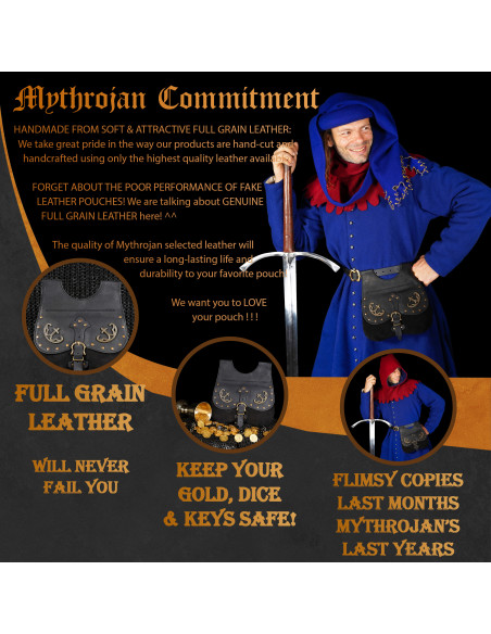 Medieval bag, fanny pack type, in...