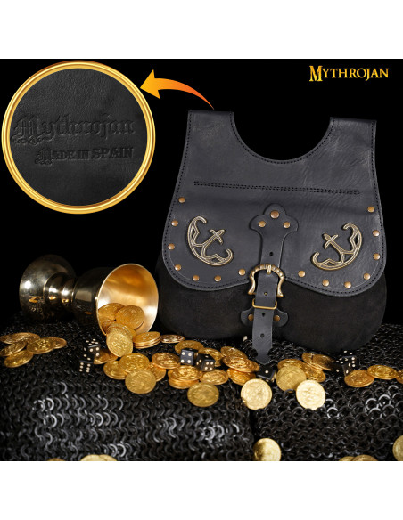 Medieval bag, fanny pack type, in...