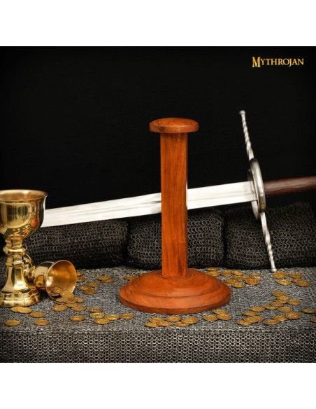 Wooden helmet display stand (38 cm.)