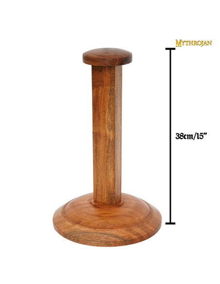 Wooden helmet display stand (38 cm.)