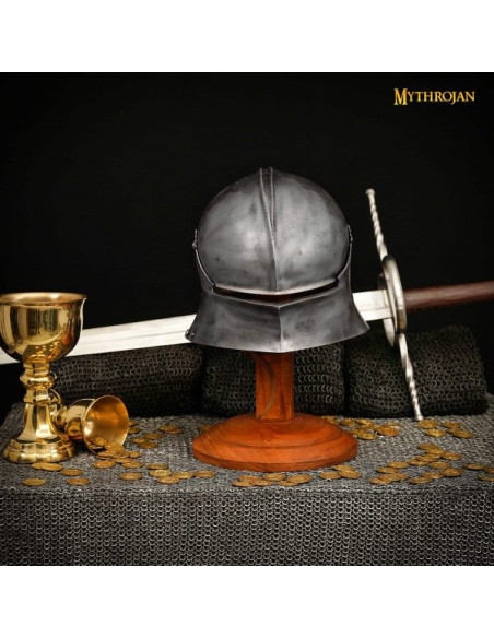 Wooden helmet display stand (38 cm.)
