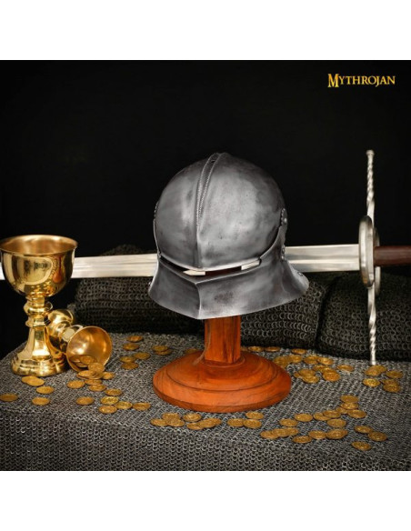 Wooden helmet display stand (38 cm.)