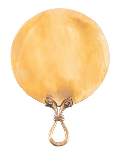 Celtic mirror in brass (17,5x11,5 cm.)