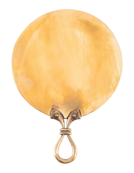 Celtic mirror in brass (17,5x11,5 cm.)