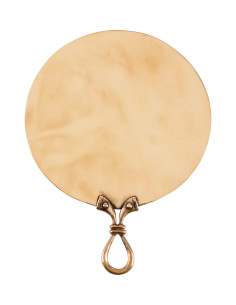 Celtic mirror in brass (18x13,5 cm.)