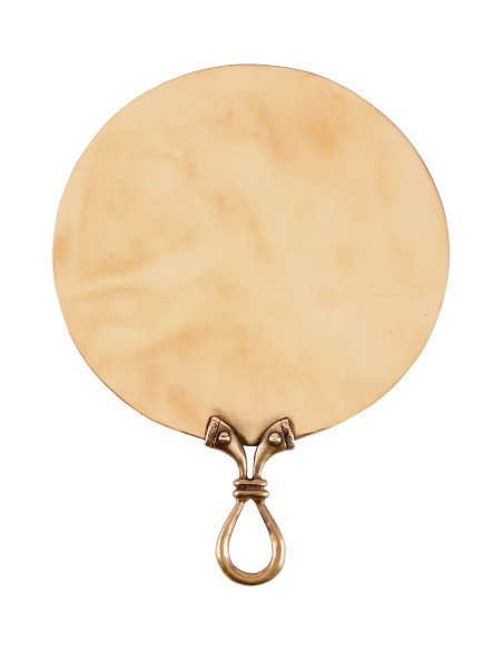 Celtic mirror in brass (18x13,5 cm.)