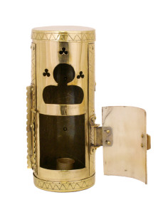Medieval brass lantern for candles 2