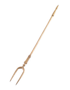 Brass two-pronged Roman fork (13.5 cm.)