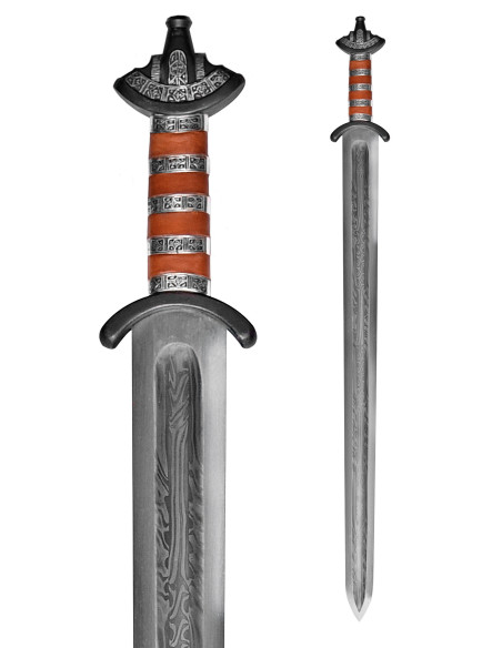 Saxon Sword in Damascus Steel, IX...