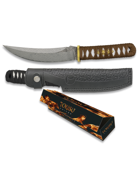 Damascus CNC Damascus knife, Tokisu...