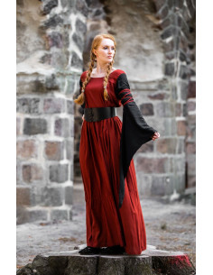 Dorell model red-black medieval dress