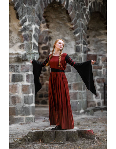 Dorell model red-black medieval dress