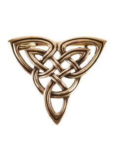 Celtic Triquette Fibula in bronze (2,9 cm.)