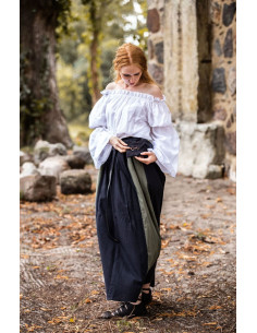 Classic medieval blouse model Emma, white color