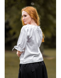 Medieval blouse for women, white
