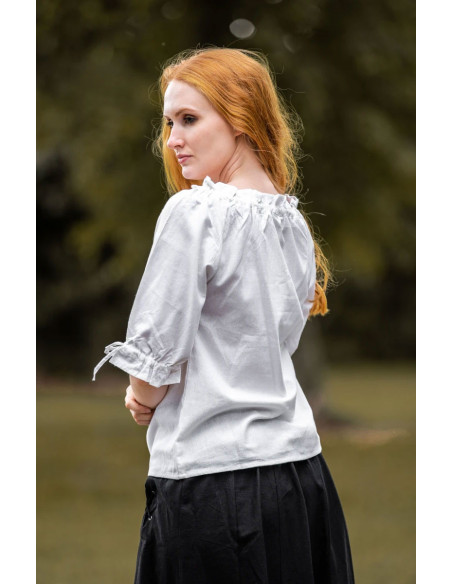 Medieval blouse for women, white Medieval blouse for women, white