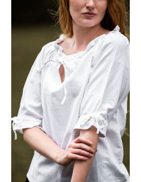 Medieval blouse for women, white Medieval blouse for women, white