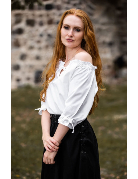 Medieval blouse for women, white Medieval blouse for women, white