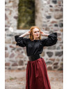 Medieval blouse Morgan off the shoulders, black