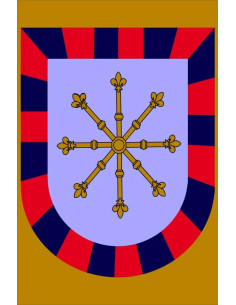 Medieval banner with complex cross
