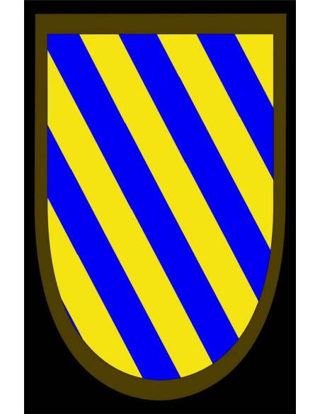 Medieval banner with diagonal bars