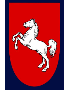 Medieval standard white steed model