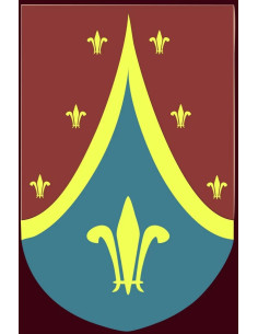 Medieval fleur-de-lis banner, various sizes