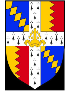 Medieval standard with quartered diamonds