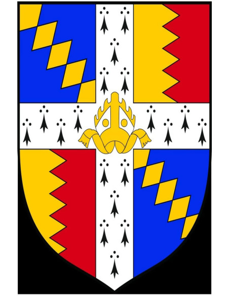 Medieval standard with quartered...