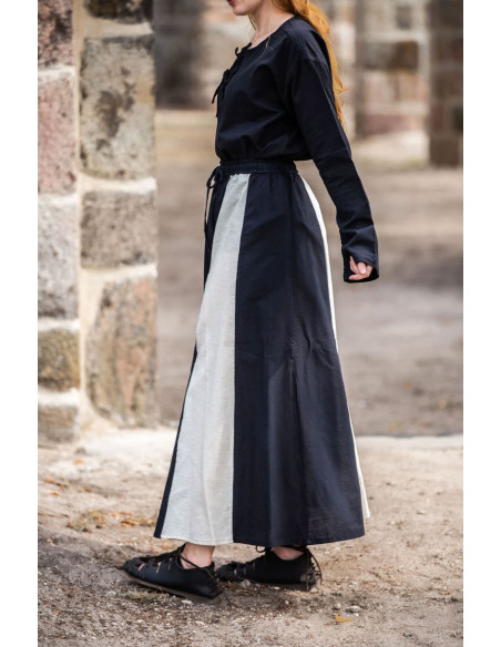 Medieval skirt Diana model, black-white Medieval skirt Diana model, black-white