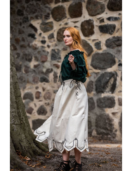Medieval skirt with embroidery Svenja... Medieval skirt with embroidery Svenja...