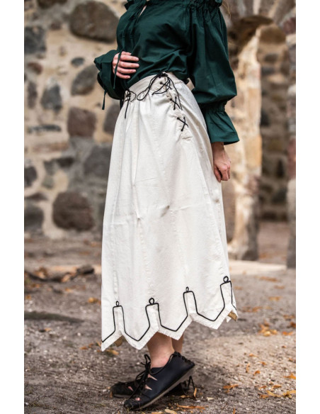 Medieval skirt with embroidery Svenja... Medieval skirt with embroidery Svenja...