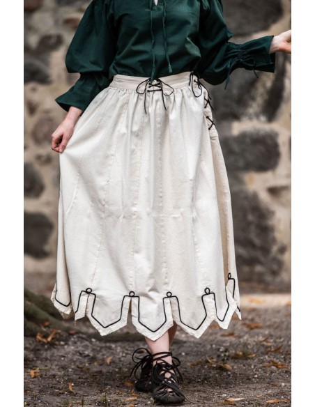 Medieval skirt with embroidery Svenja... Medieval skirt with embroidery Svenja...