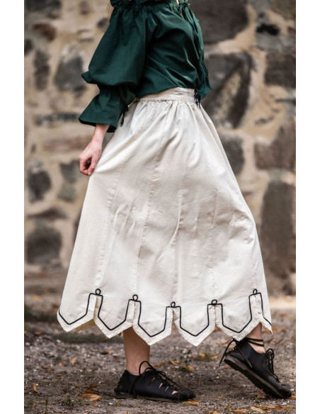 Medieval skirt with embroidery Svenja... Medieval skirt with embroidery Svenja...