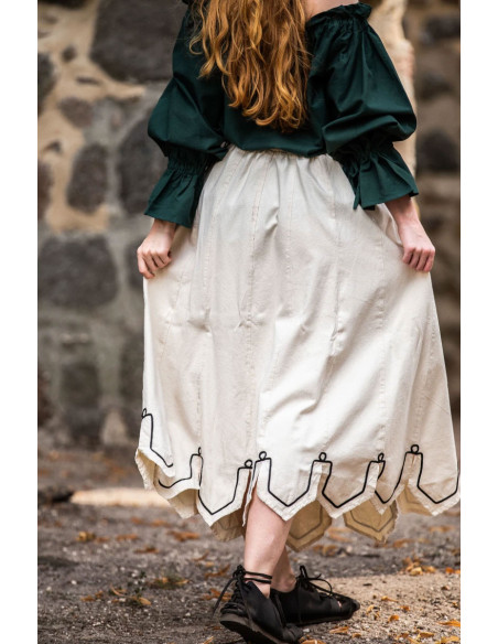 Medieval skirt with embroidery Svenja... Medieval skirt with embroidery Svenja...