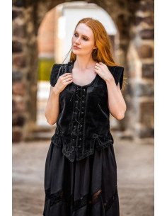Medieval vest model Adrienne, black 2