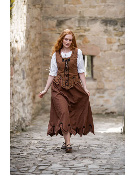 Medieval vest with Selma embroidery,... Medieval vest with Selma embroidery,...