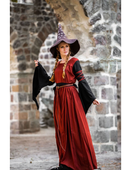 Star model witch hat, brown color Star model witch hat, brown color