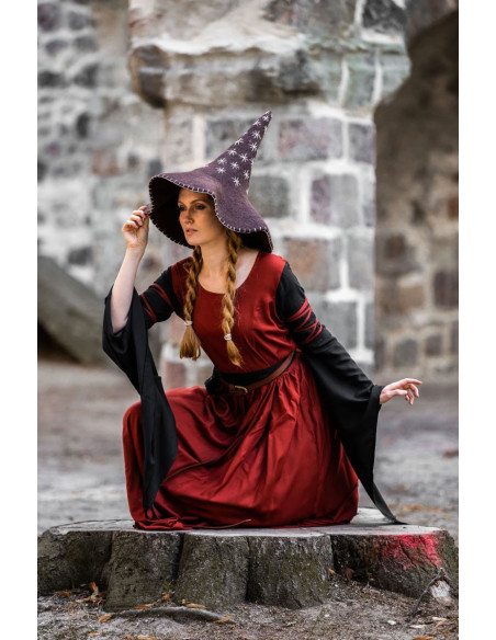 Star model witch hat, brown color Star model witch hat, brown color