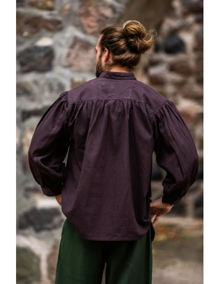 Wide cut medieval brown shirt