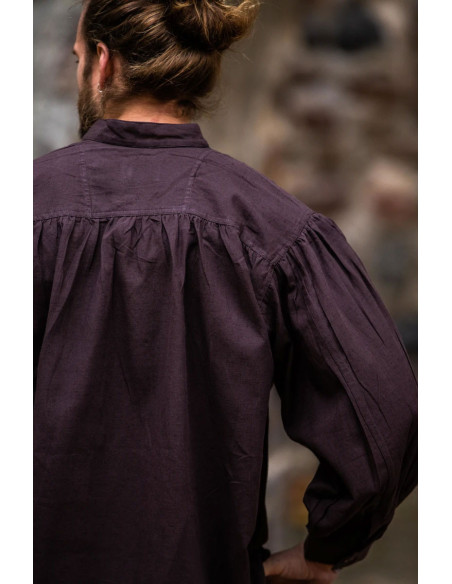 Wide cut medieval brown shirt