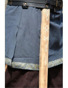Blue Roman tunic with embroidery 2
