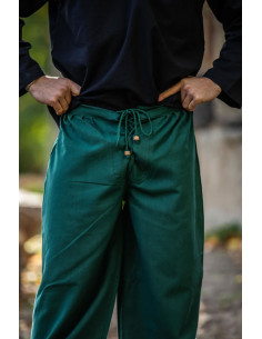 Gerold medieval trousers, green color 2