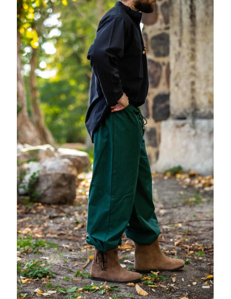 Gerold medieval trousers, green color