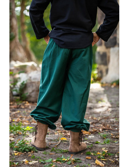 Gerold medieval trousers, green color