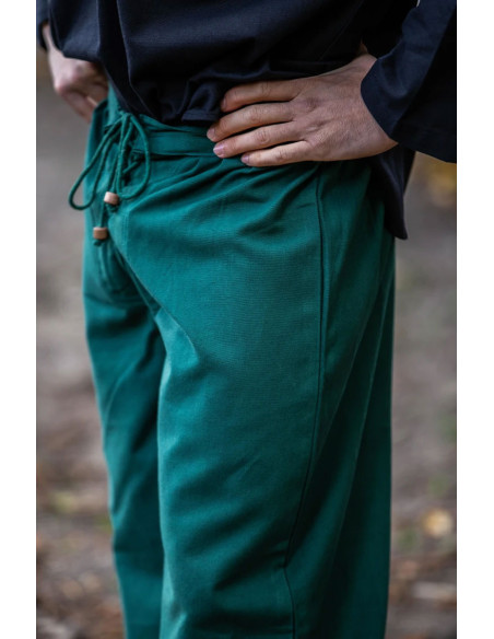 Gerold medieval trousers, green color
