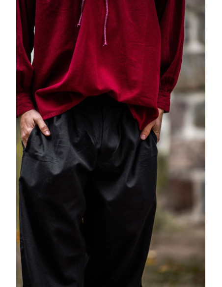 Vincent pirate pants, black color