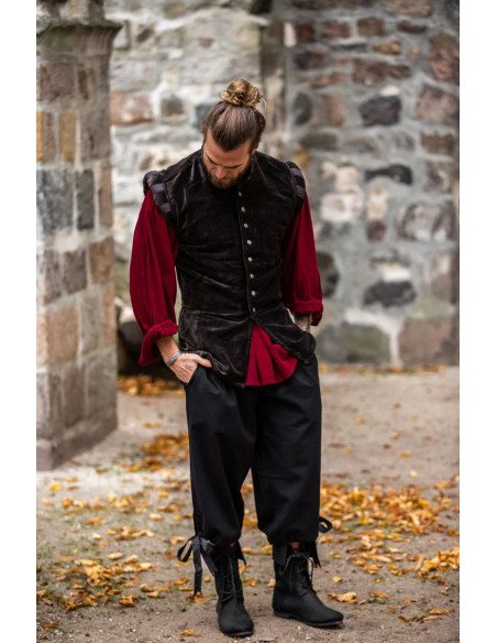 Vincent pirate pants, black color